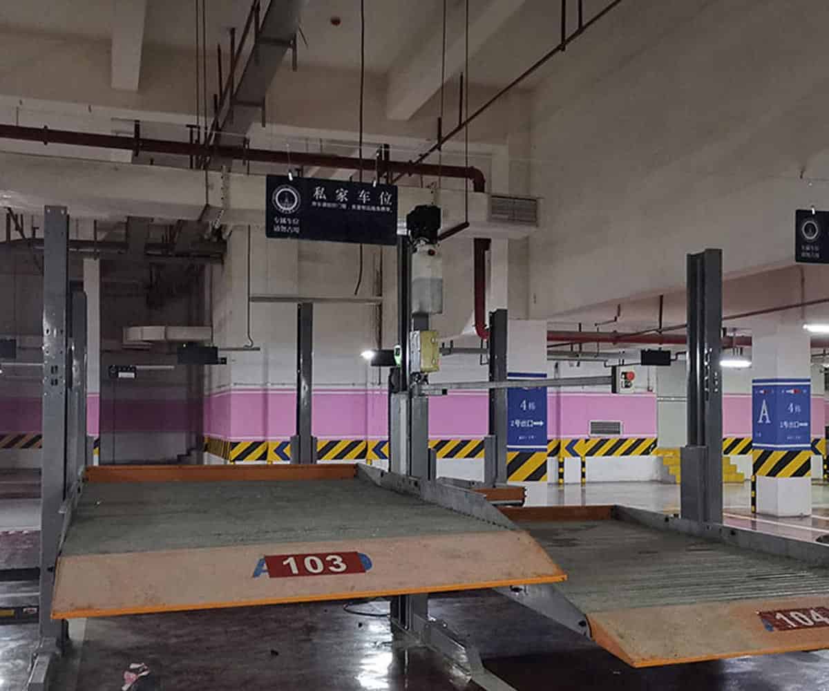 墨江四柱簡(jiǎn)易升降類停車立體車庫過規(guī)劃