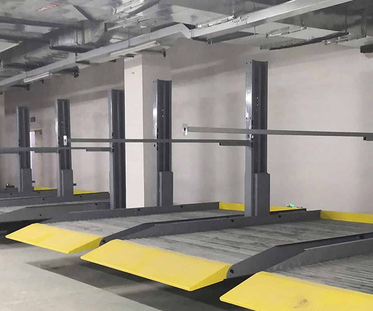 蒙自2層簡易升降停車庫過驗收