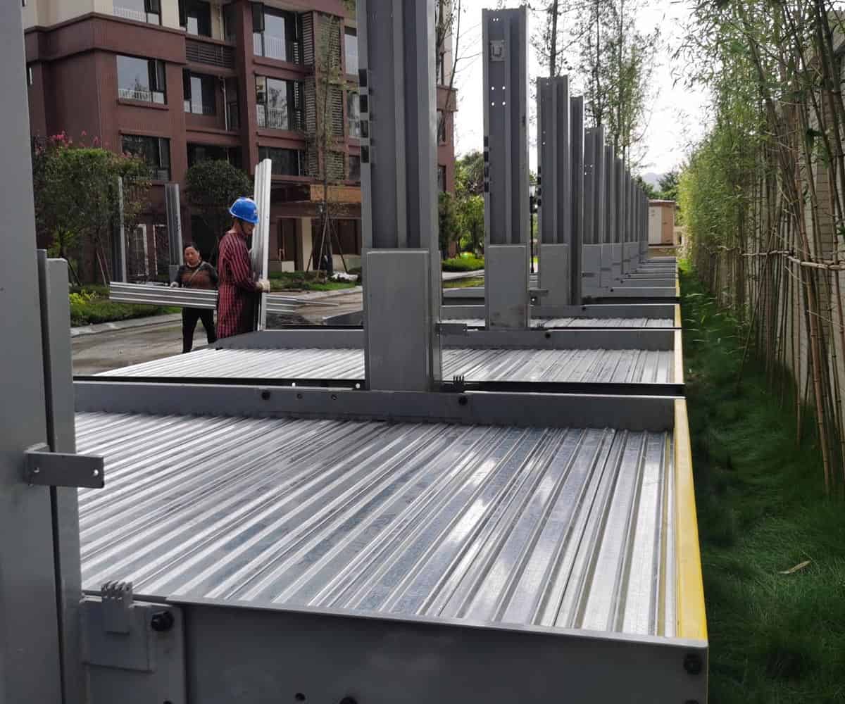 云龍地下室簡(jiǎn)易升降立體停車(chē)場(chǎng)拆除