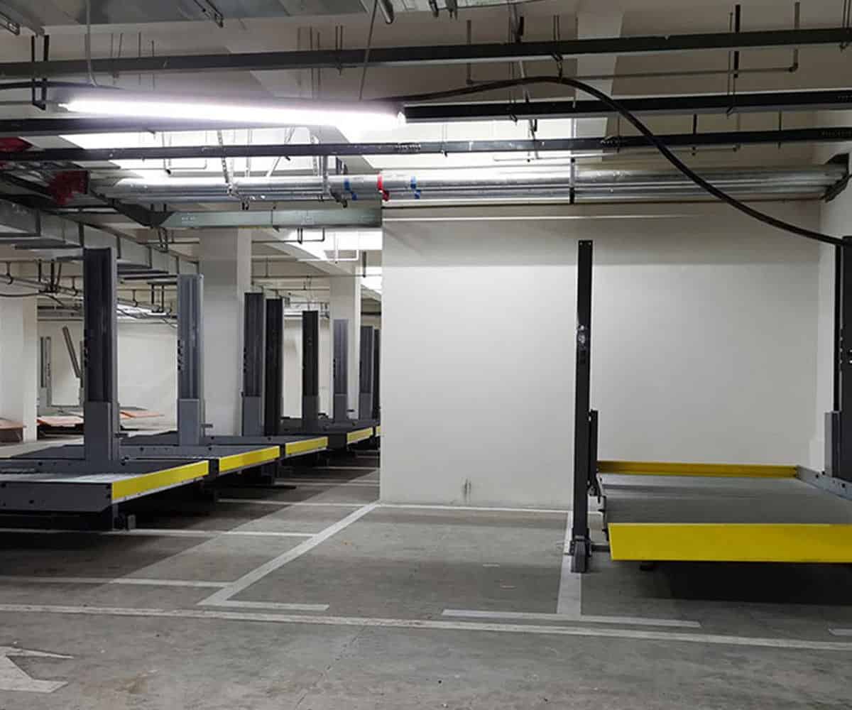 石屏二層升降平移機械式停車庫二手