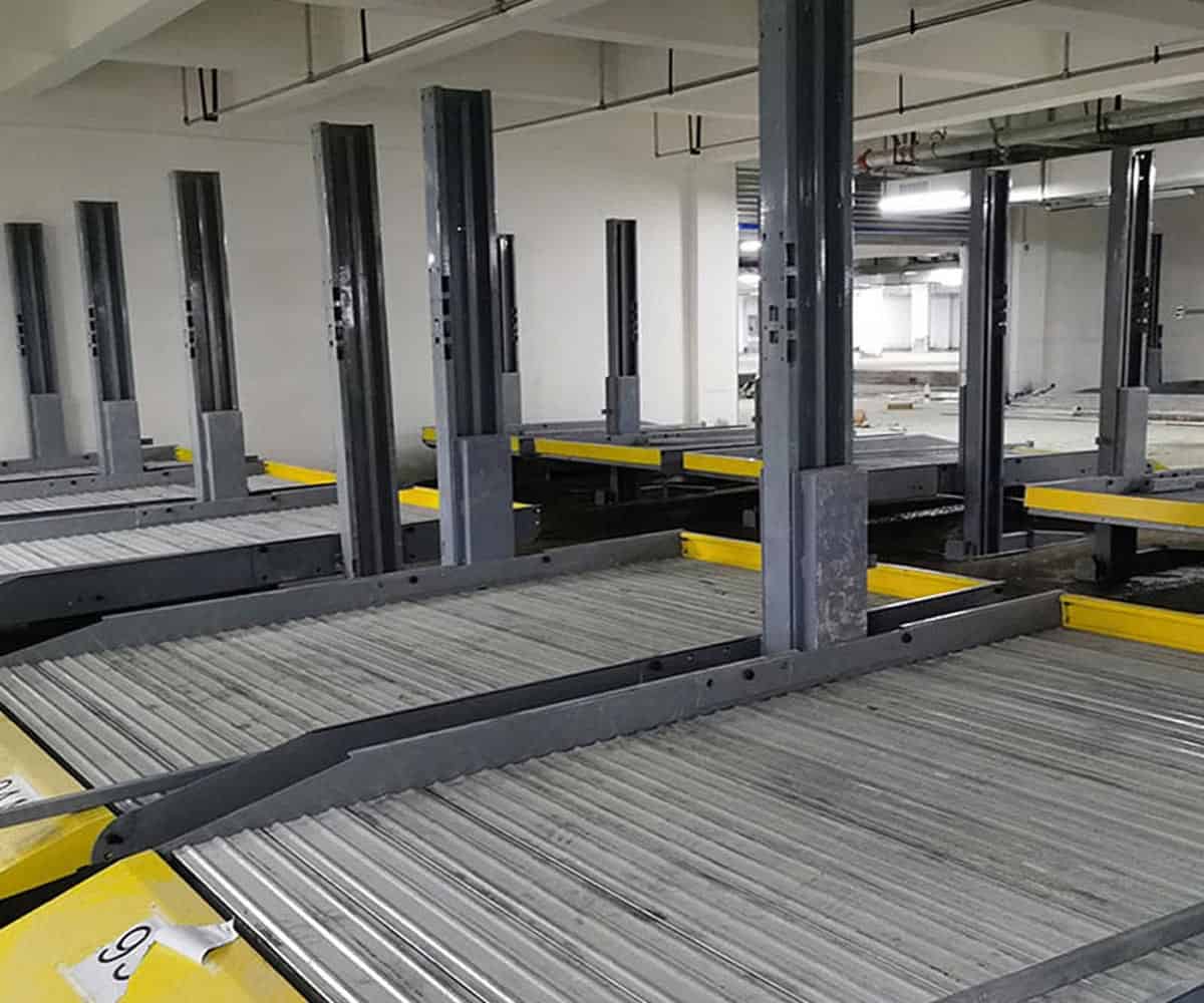 石屏兩柱升降式立體停車位過驗收