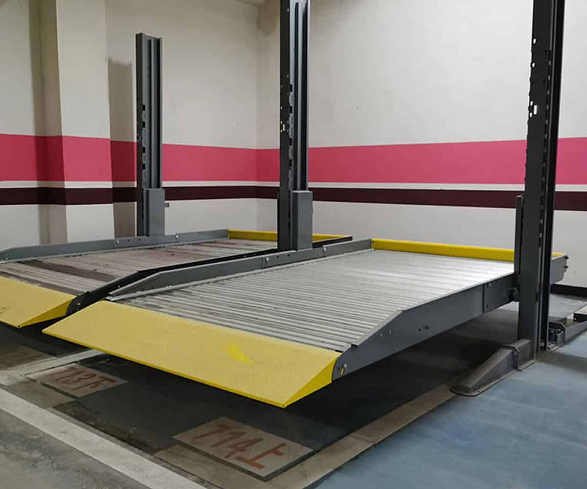 云龍2層升降式機(jī)械式停車(chē)位回收