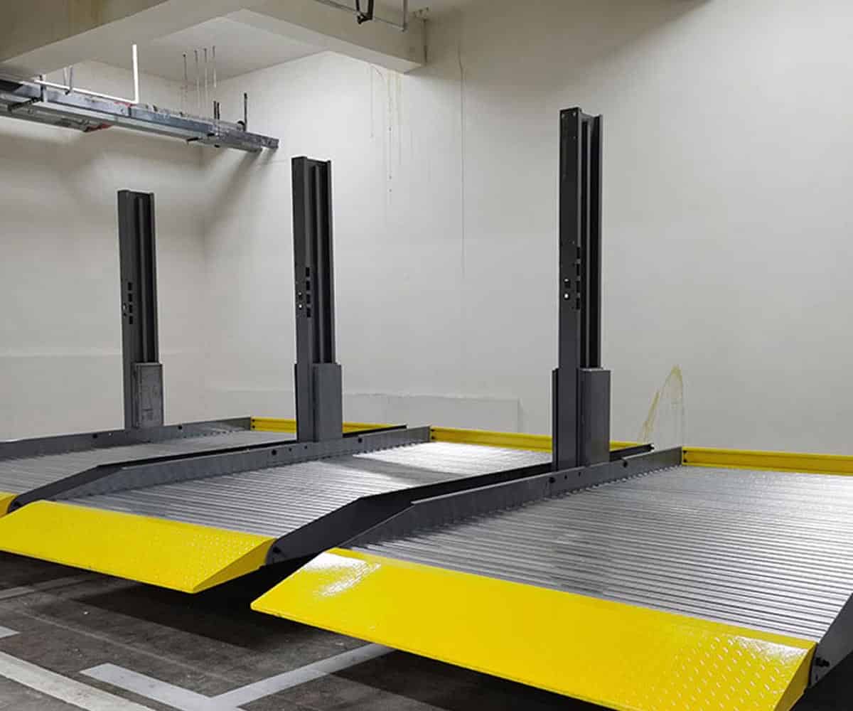 甘肅雙層升降橫移式立體車庫停車設備過驗收