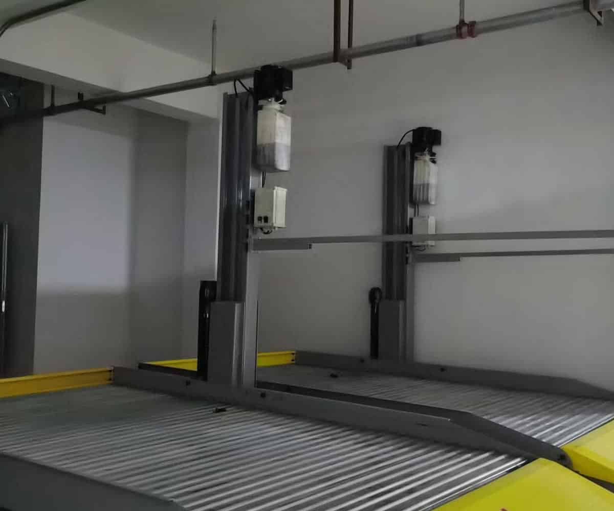 永平立體車庫中防墜結(jié)構(gòu)的兩種使用形式