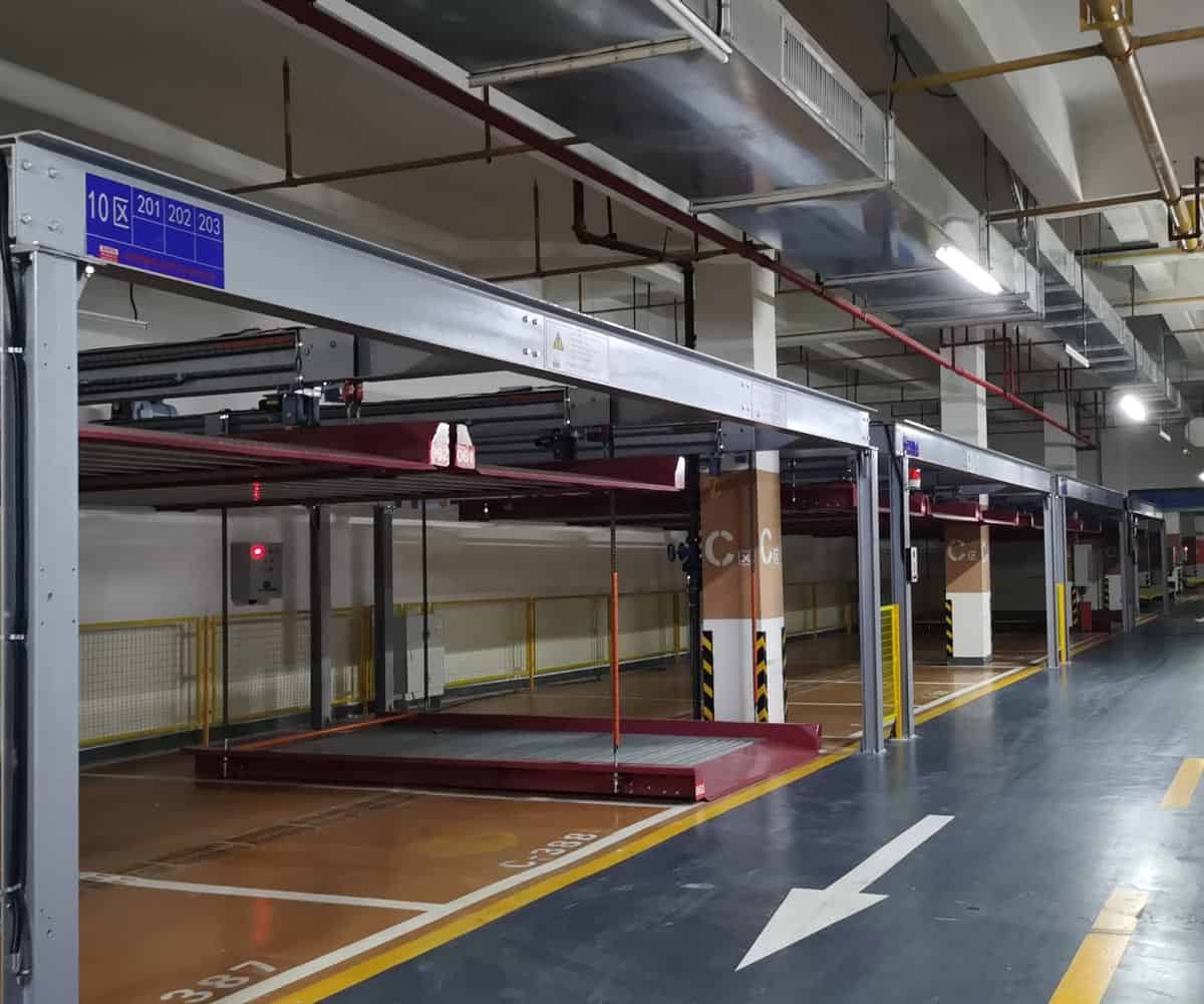 永德兩層升降式機械立體車庫